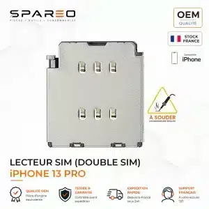 Lecteur SIM pour iPhone 13 Pro | Double SIM | OEM