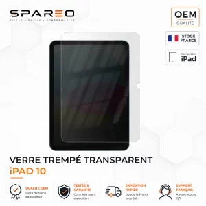 verre trempé pour ipad 10