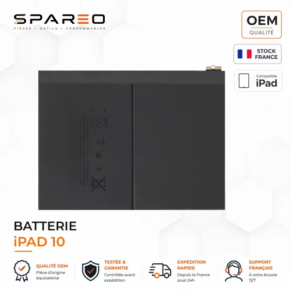 batterie pour ipad 10