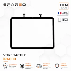 vitre tactile pour ipad 10